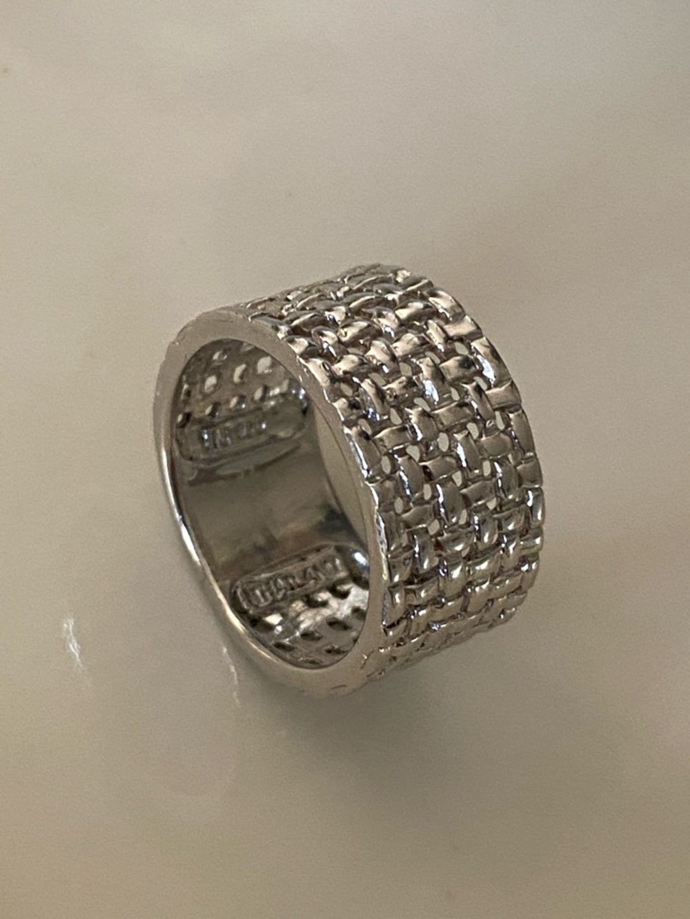Sterling Silver Woven Band Ring - Picture 4 of 5
